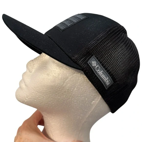 Columbia Black Mesh Tree Flag Hat baseball cap 250th USA America Minimalist - Picture 6 of 10